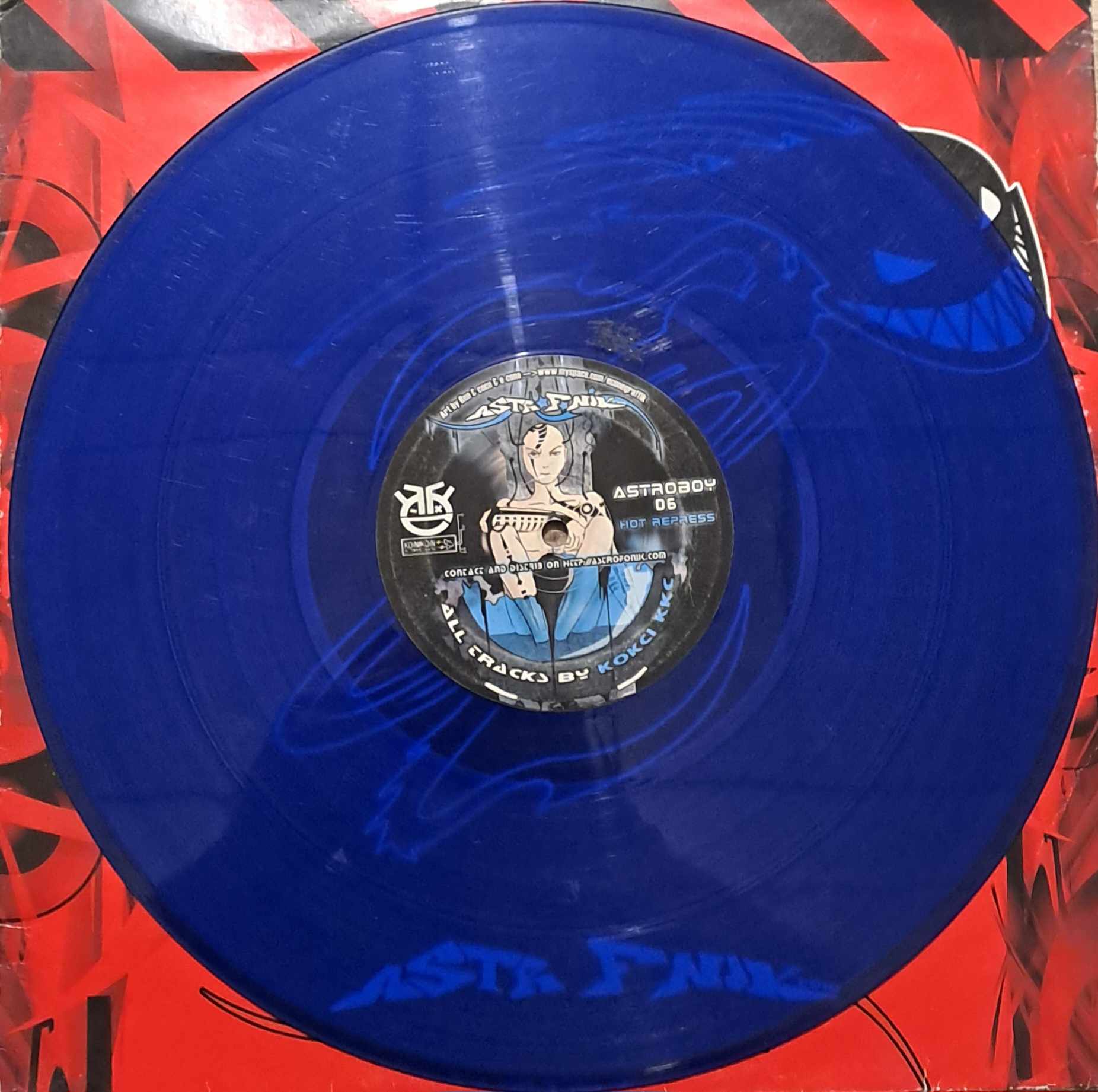 Astroboy 06 (bleu transparent) - vinyle freetekno